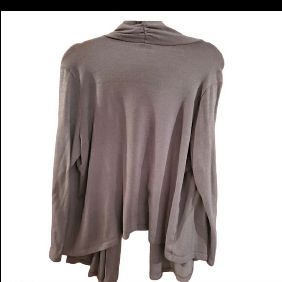FASHION Bug 18 20 plus size grey gray cardigan lightweight any season open front - Picture 2 of 4